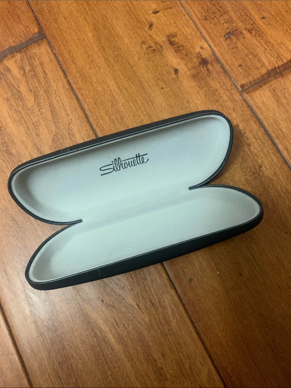 Silhouette Empty Eyeglass case made in Italy with some scuff marks